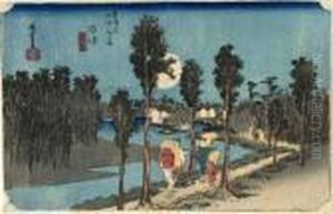 Les 53 Stations Du Tokaido, Numazu, Tasogare-zu