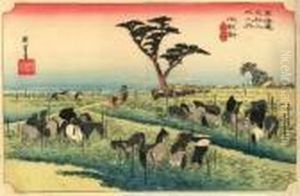 Les 53 Stations Du Tokaido, Chiryu, Shuka Uma-ichi Les 53 Stations Du Tokaido, Chiryu, Shuka Uma-ichi