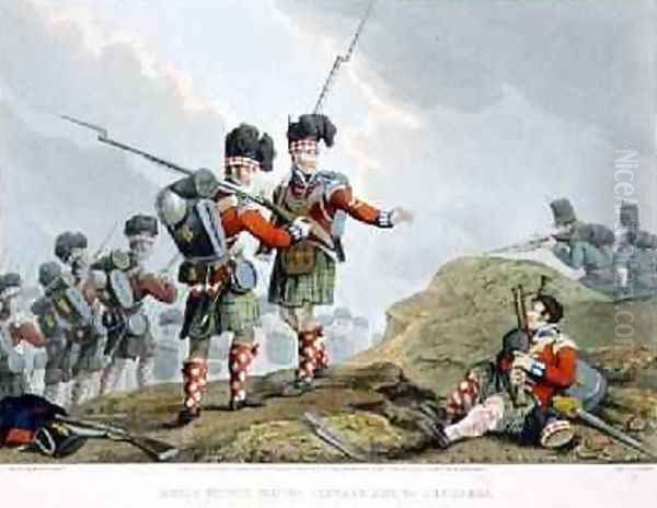 Anecdote of the Bravery of the Scotch Piper of the 11th Highland Regiment at the Battle of Vimiero - view 1