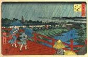 Les Endroits Celebres D'edo by Utagawa or Ando Hiroshige