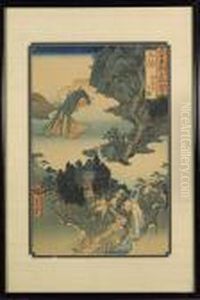 Antique Woodblock Print: Hiroshige by Utagawa or Ando Hiroshige