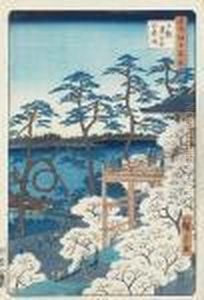 Meisho Edo Hyakkei by Utagawa or Ando Hiroshige
