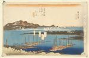 From Fifty-three Stations by Utagawa or Ando Hiroshige