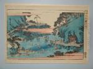 La Riviere Takinogawa A Oji by Utagawa or Ando Hiroshige