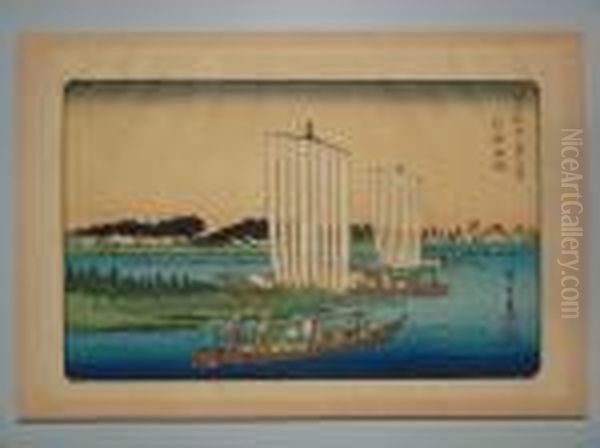 Retour De Bateaux A Gyotoku - view 1
