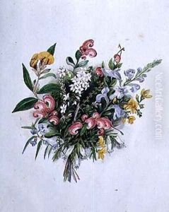 Posy of Summer Flowers by Caroline Louisa Meredith