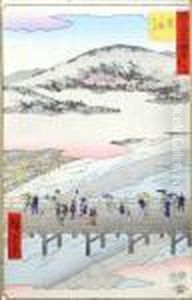 La Traversee Du Pont by Utagawa or Ando Hiroshige