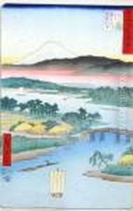 Le Mont Fuji by Utagawa or Ando Hiroshige