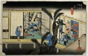 Akasaka, From The Series Tokaido Gojusan Tsugi by Utagawa or Ando Hiroshige