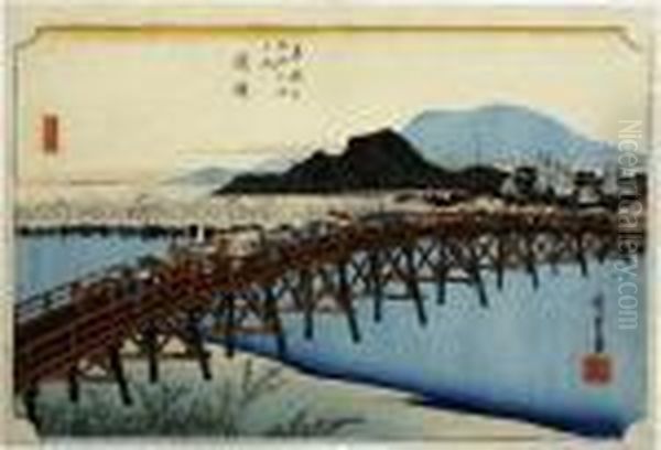 Okazaki, From The Series Tokaido Gojusan Tsugi - view 1