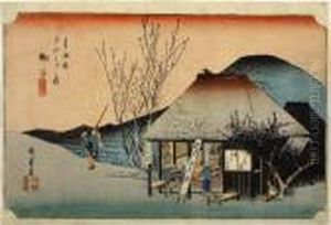 Mariko, From The Series Tokaido Gojusan Tsugi by Utagawa or Ando Hiroshige