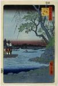 Oumayagashi, From The Series Meisho Edo Hyakkei Oumayagashi, From The Series Meisho Edo Hyakkei
