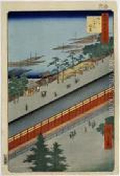 Fukagawa Sanjusangendo, From The Series Meisho Edo Hyakkei - view 1