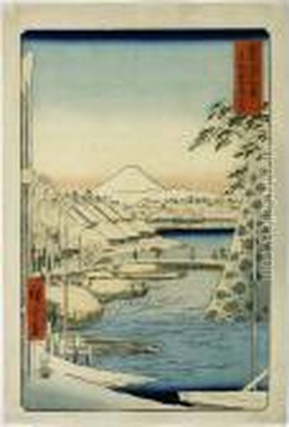 Toto Sukiyagashi, From The Series Fuji Sanjurokkei - view 1