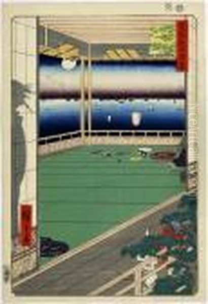 Tsukinomisaki, From The Series Meisho Edo Hyakkei - view 1