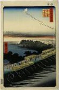 Yoshiwara At Nihon-zutsumi, From The Series Meisho Edo Hyakkei by Utagawa or Ando Hiroshige