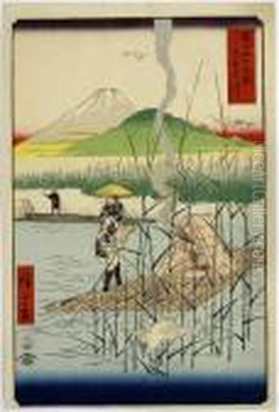Sagami River, From The Series Fuji Sanjurokkei - view 1