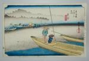 Serie Du Hoeido Tokaido by Utagawa or Ando Hiroshige