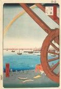 One Oban Tate-e by Utagawa or Ando Hiroshige