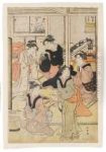 Comprising Three Sheets By Hiroshige I, One Of by Utagawa or Ando Hiroshige
