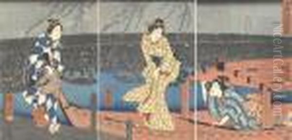 Oban Tate-e Triptych - view 1