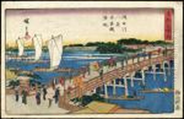 Boats Sailing Back At Azumabridge - view 1