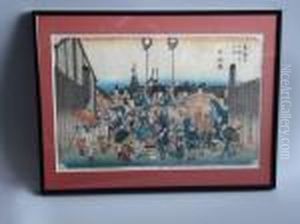 Nihonbashi by Utagawa or Ando Hiroshige