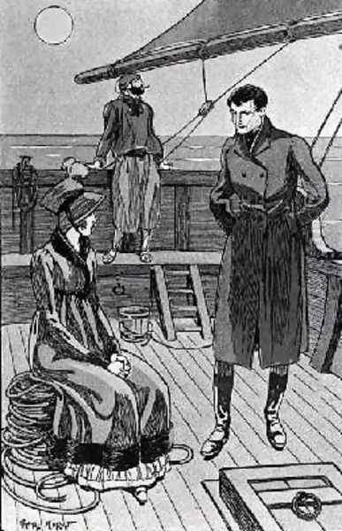 The meeting between Orso and Miss Nevil on deck - view 1
