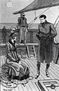 The meeting between Orso and Miss Nevil on deck by Henry Morin