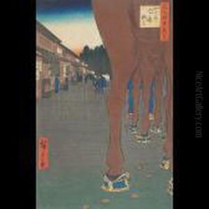 Yotsuya Naito Shinjuku by Utagawa or Ando Hiroshige