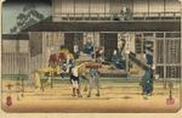 The Stations Takasaki, Shimosuwa, Niegawa And Sekigahara, From The Series - view 1