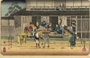 The Stations Takasaki, Shimosuwa, Niegawa And Sekigahara, From The Series
