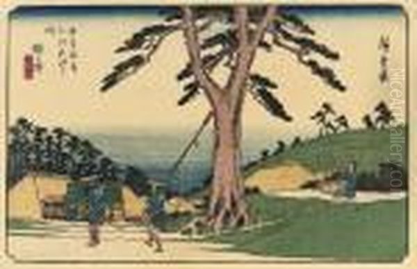 The Stations Kashiwabara, Bamba, Samegai, Takamiya And Ota From The Series - view 1
