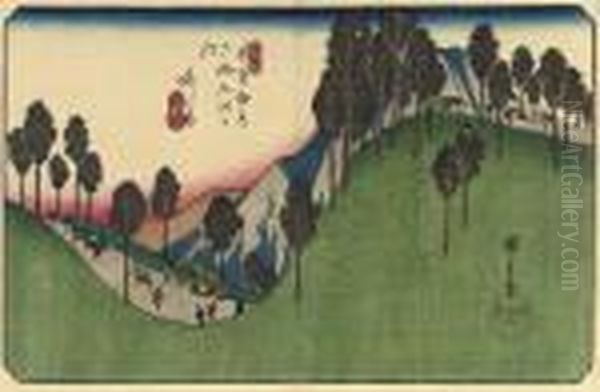The Stations Kano, Ashida, Moriyama And Kusatsu From The Series - view 1