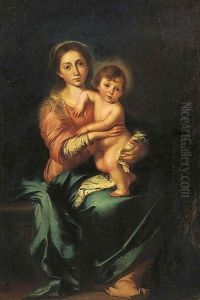 Madonna and Child after 1638 by Bartolome Esteban Murillo