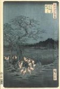 Oji, Shozoku-enoki, Omisoka No Kitsune-bi