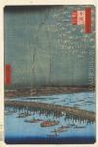 Ryogoku Hanabi [fireworks At Ryogoku], From The Series Meisho Edo Hyakkei