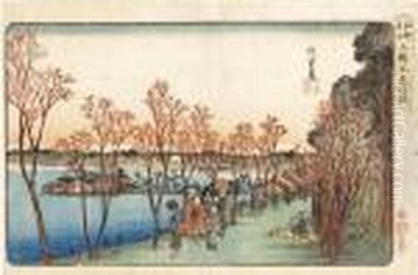 Ueno Shinobazu No Ike [the Shinobazu Pond At Ueno], From The Series Toto Meisho - view 1