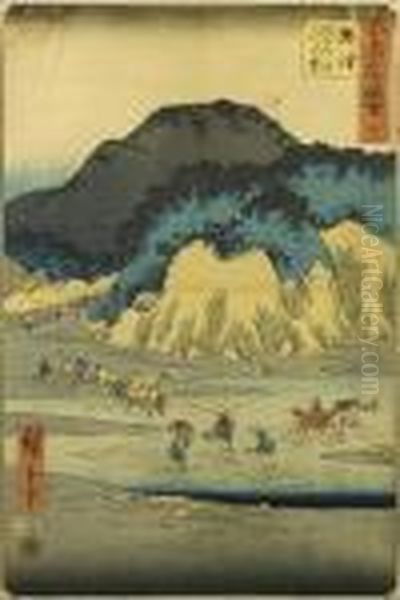 Wade By Okicu Station On The Way To Tokaido - view 1