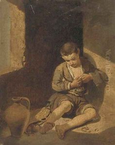 A quiet moment by Bartolome Esteban Murillo