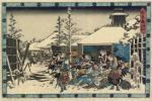 Chushingura by Utagawa or Ando Hiroshige