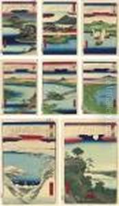 Omi Hakkei by Utagawa or Ando Hiroshige