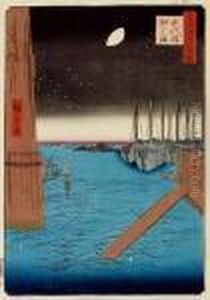 "edo Meisho Hyakkei" by Utagawa or Ando Hiroshige