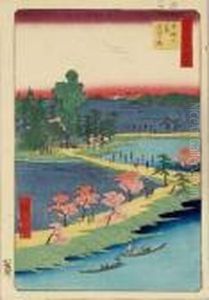 "edo Meisho Hyakkei" by Utagawa or Ando Hiroshige