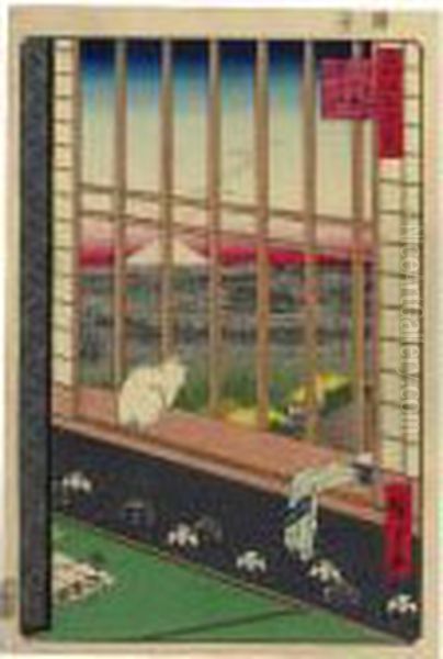 ````asakusa Tanbo Torinomachi
Mode' (asakusa Ricefield And Torinomachi Festival) From The Series 'edo
Meisho Hyakkei' (one Hundred Famous Views Of Edo) - view 1
