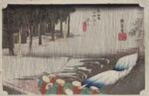 The Fifty-three Stations Of The Tokaido Road by Utagawa or Ando Hiroshige