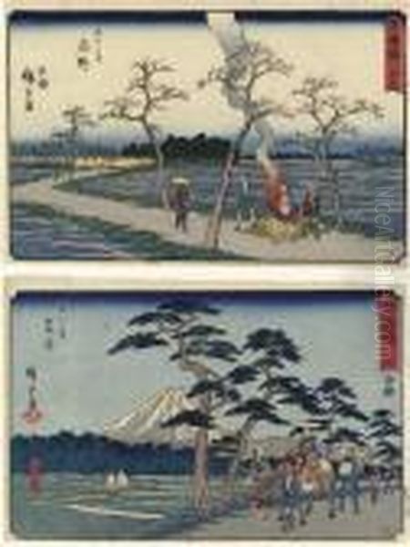 Tokaido Gojusantsugi (the Fifty-three Stations Of The Tokaido) [the"reisho" Tokaido] - view 1