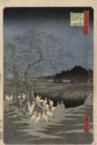 Oji Shozoku-enoki Omisoka No Kitsunebi - view 1