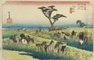 Oban Yoko by Utagawa or Ando Hiroshige