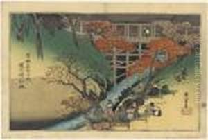 Tsutenkyo No Kofu (maple Trees 
At Tsuten Bridge), From The Serieskyoto Meisho No Uchi (famous Places Of
 Kyoto)